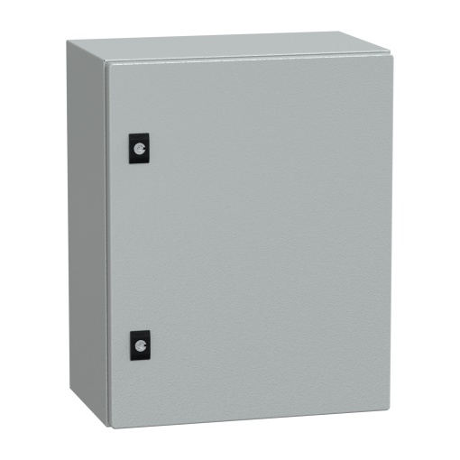 Spacial CRN plain door with mount.plate. H500xW400xD250 IP66 IK10 RAL7035..