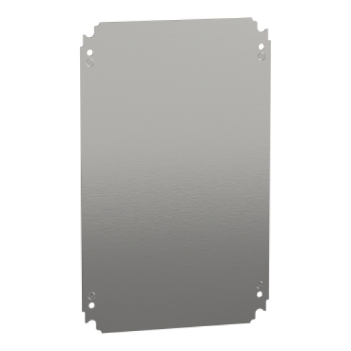 Plain mounting plate H300xW450mm made of galvanised sheet steel