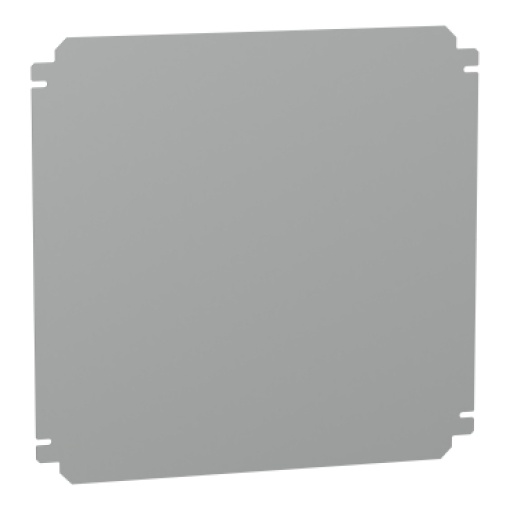 Plain mounting plate H400xW400mm made of galvanised sheet steel