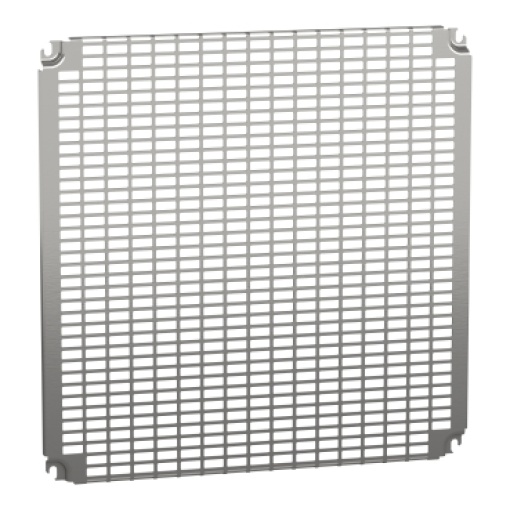Monobloc perforated plates H600xW600mm with universal perforations 11x26mm
