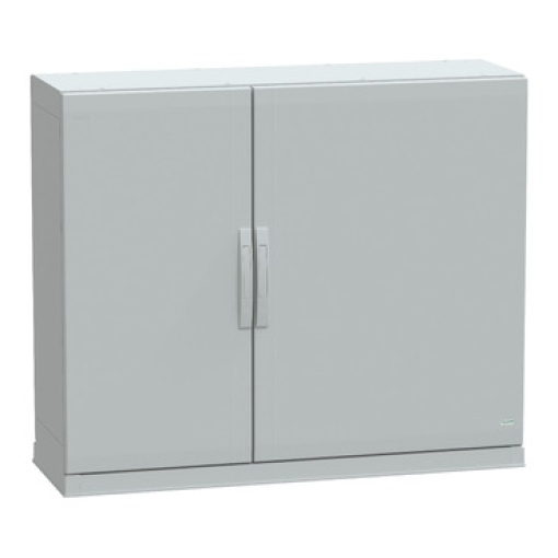 Floor standing encl.polyester vers.PLAZ wplinth open bottom 1000x1250x420 IP54