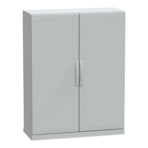 Floor standing encl.polyester vers.PLAZ wplinth open bottom 1250x1000x420 IP54