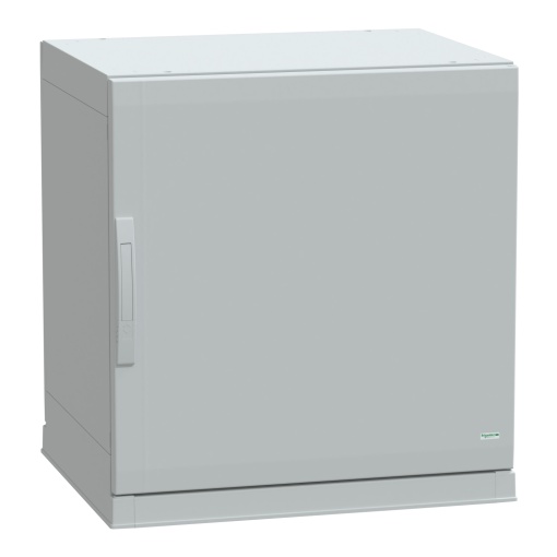 Floor standing encl.polyester vers.PLAZ wplinth open bottom 750x750x620 IP54