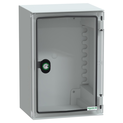 wall-mounting encl. ABSPC monobloc IP66 H310xW215xD160mm transparent door