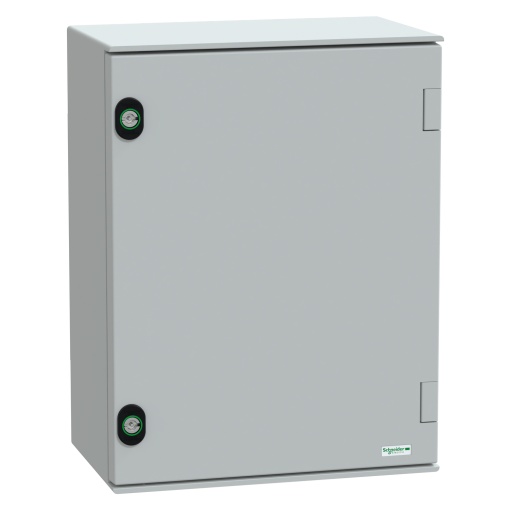 wall-mounting encl. polyester monobloc IP66 H430xW330xD200mmbakelite mount.pl.