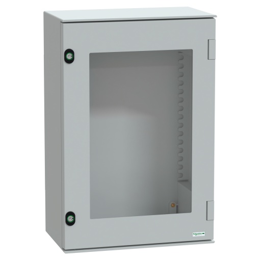 wall-mounting enclosure polyester monobloc IP66 H647xW436xD250mm glazed door
