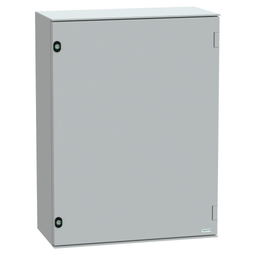 wall-mounting encl. polyester monobloc IP66 H847xW636xD300mmbakelite mount.pl.