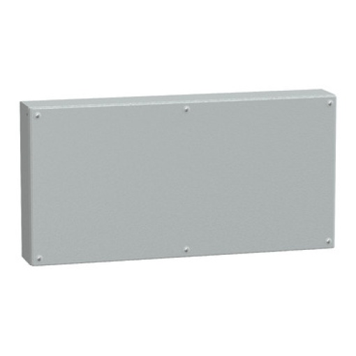 Metal industrial box plain door H400xW800xD120 IP66 IK10 RAL 7035