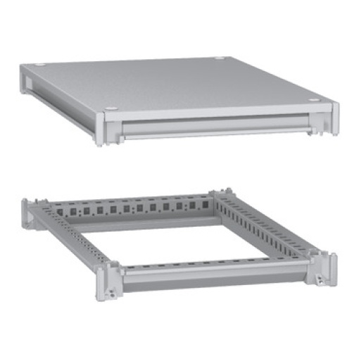 Estrutura inferior e superior, PanelSeT SFN, para invólucro elétrico W400 D600mm, cobertura incluída