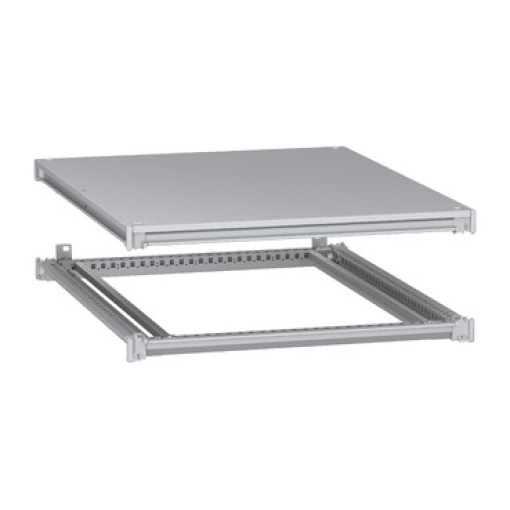 Estrutura inferior e superior, PanelSeT SFN, para invólucro elétrico W800 D1000mm, cobertura incluída