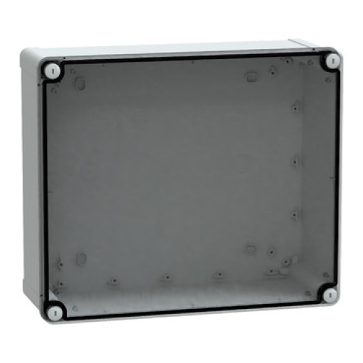 PC box IP66 IK08 RAL7035 Int.H325W275D120 Ext.H341W291D128 Transp.cover H20
