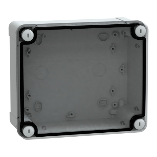 ABS box IP66 IK07 RAL7035 Int.H175W150D80 Ext.H193W164D87 Transp.cover H20
