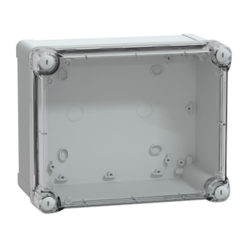 ABS box IP66 IK07 RAL7035 Int.H225W175D120 Ext.H241W194D127 Transp.cover H40