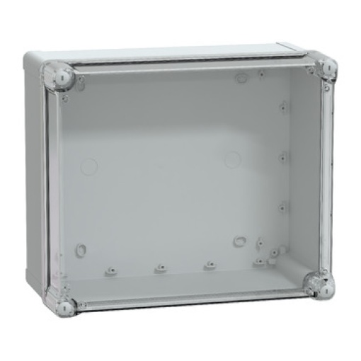 ABS box IP66 IK07 RAL7035 Int.H325W275D160 Ext.H341W291D168 Transp.cover H60