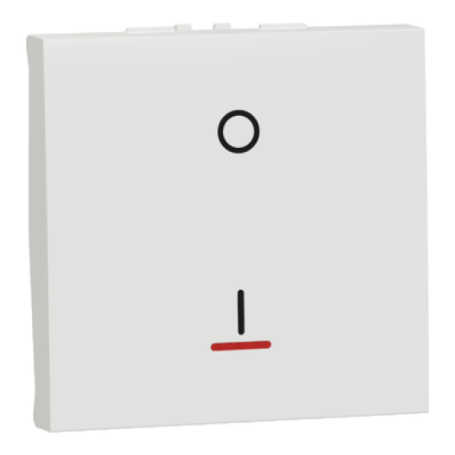Nova Unica - Interruptor bipolar IO - luminoso - 16A - Branco