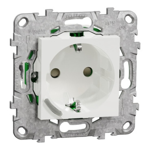 Nova Unica - Tomada encastrar Wiser - Branco