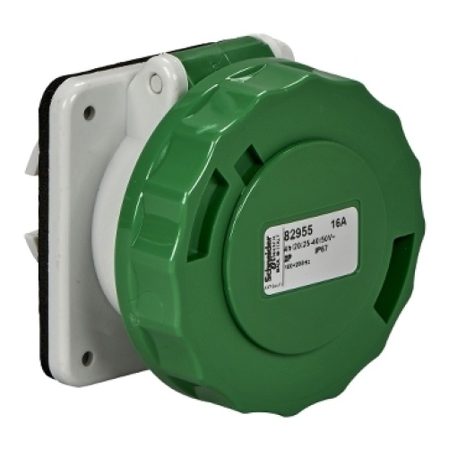 PratiKa industrial socket - 16 A - 3P - 20...25 V AC - IP67