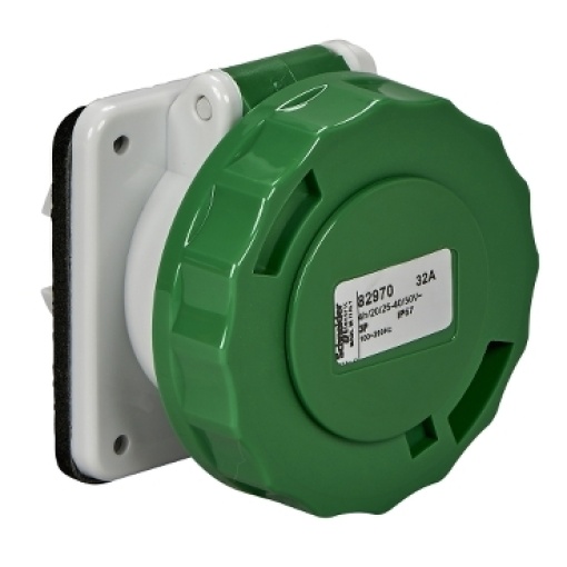 PratiKa industrial socket - 32 A - 2P - 20...25 V AC - IP67