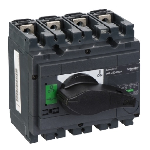 interruptor seccionador Interpact INS250 - 200 A - 4 pólos
