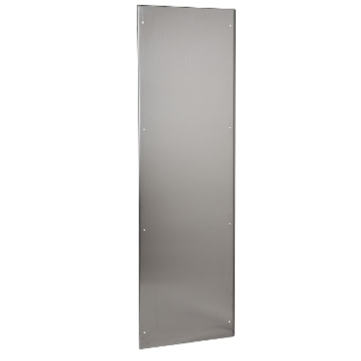 2 side panels stainless 304L, Scotch Brite finish, for SFX H2000xD500mm