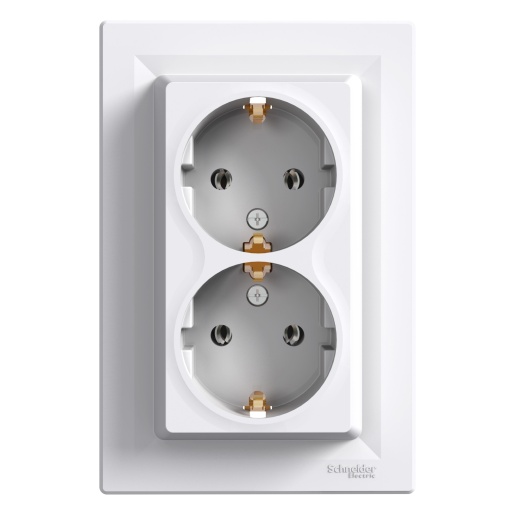 Asfora DIY - Tomada 16A 2PT dupla - Branco
