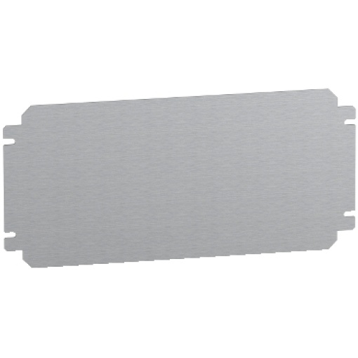 Plain mounting plate H150xW400mm made of galvanised sheet steel