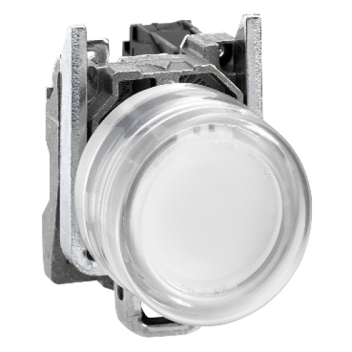 Botão de pressão branco ø 22  mola - 1 no - atex