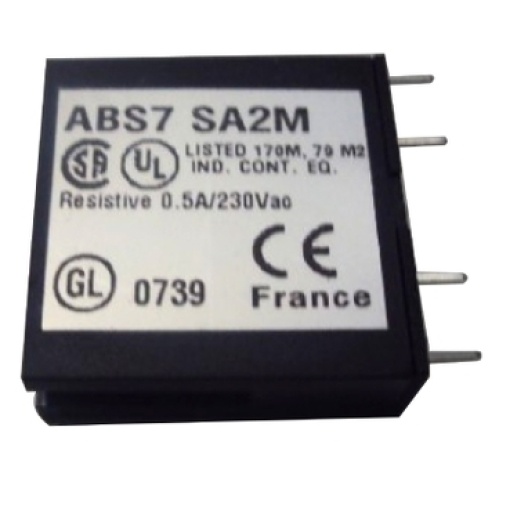 Sólido bujão relé estado - 10 mm - saída - 24..240 v ac - 0,5 a