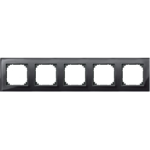 Quadro, vidro do Merten M-Plan, 5 elementos, preto onyx