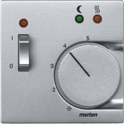 Centro System M, para termostato de piso, alumínio