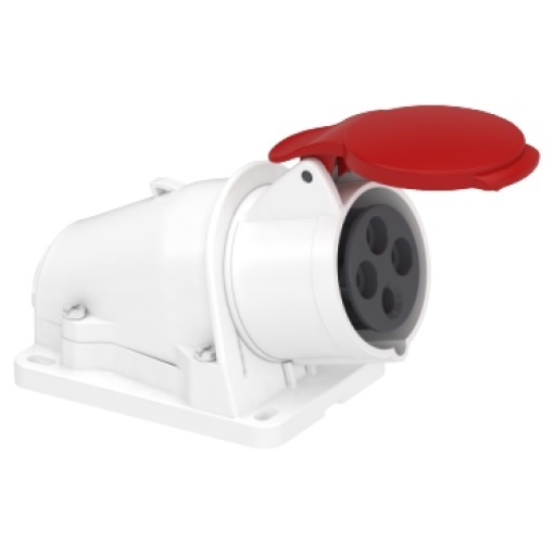 PratiKa socket - screw - angled - 16A - 3P  E - 380...415 V AC - wall