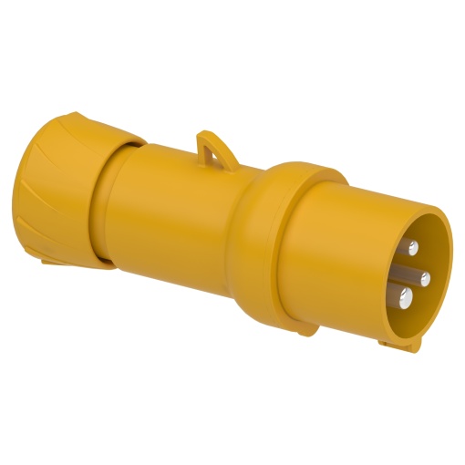 PratiKa wander plug - straight - 16 A - 2P  E - 100...130 V AC - IP44