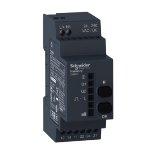 Procim ammable receiver - 2 relés - 24..240  v acdc - 2 pusbuttons - 6 leds