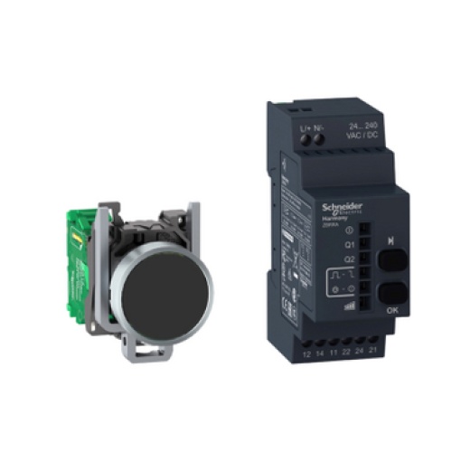 Pacote xb4r  procim amável de 22mm - 2 relés ac