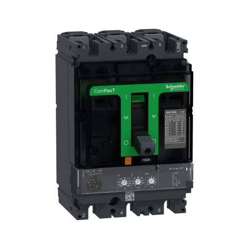 ComPacT DISJUNTOR NSX250N 50kA CA 3P3D 100A 2,2