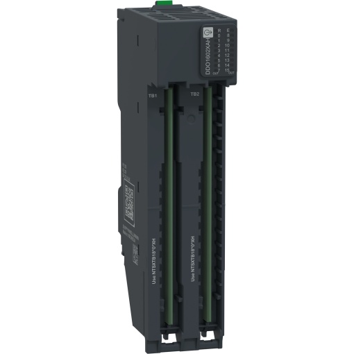 Módulo de saída discreta, 16 saídas, 24 V CC, 500 mA, fonte, protegido, alimentação externa, 12 fios, reforçado, Modicon Edge IO NTS