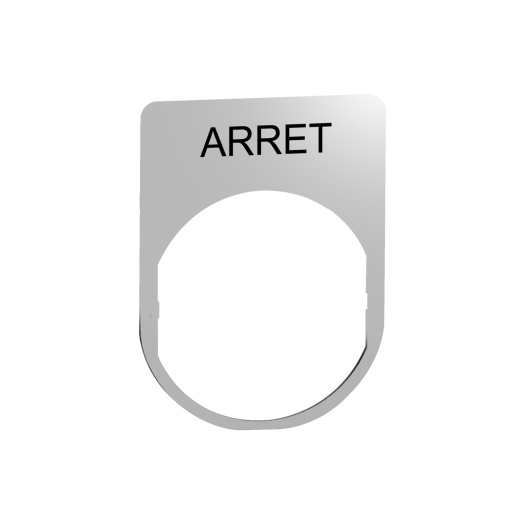30x40mm porta-etiqueta metal com rótulos. "arre