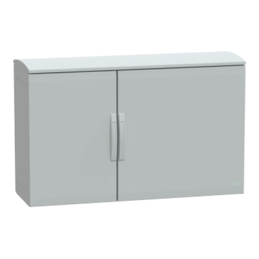 Floor standing encl. polyester vers.PLAT open top w canopy 750x1250x420 IP44