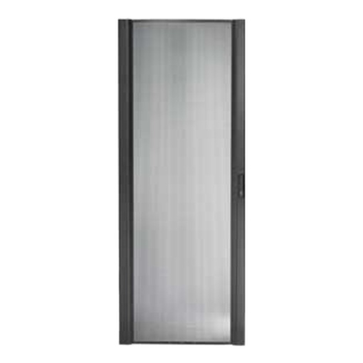 Porta Curvada Perfurada NetShelter SX 42U 750mm de Largura em Preto