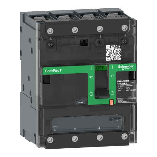 ComPacT INTERRUPTOR NSXm160NA CA 4P 160A  PARAFUSO