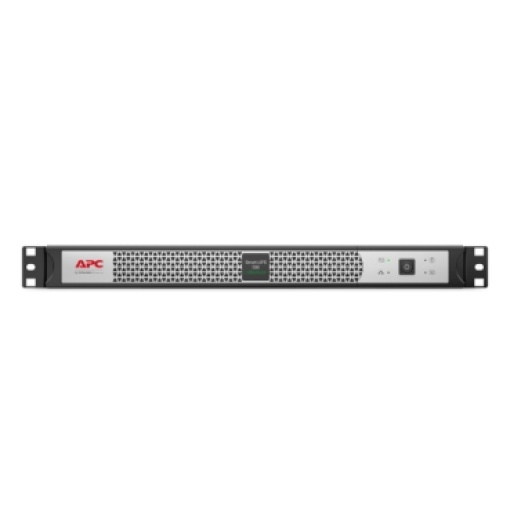 APC Smart-UPS, 500 VA, íon-lítio, montagem em rack 1U, 230 V, 4 tomadas IEC C13, placa de rede, profundidade reduzida