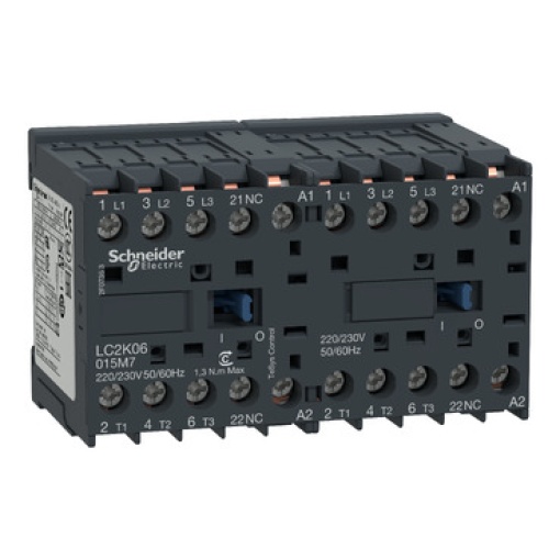 Inversor Tesys K - 3P3 NA - AC-3 -  440 V 6 A - 24 V bobina CA