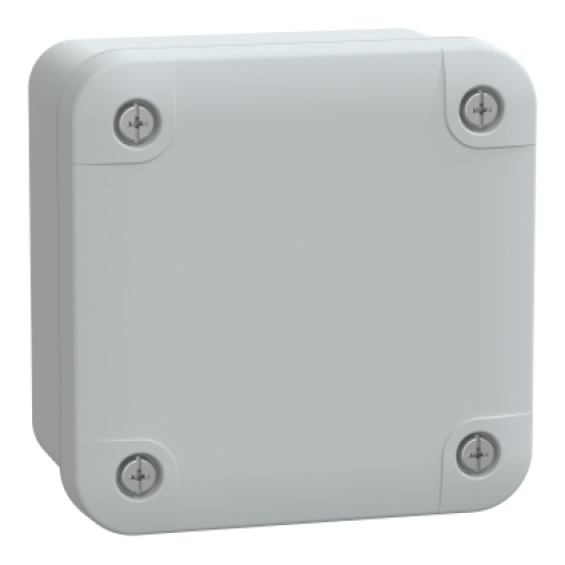 PC box IP66 IK08 RAL7035 Int.H80W80D65 Ext.H89W89D51 opaque PC cover H10