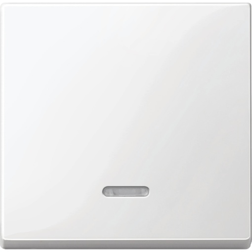 M-Elegance - Tecla simples com visor - Branco brilhante