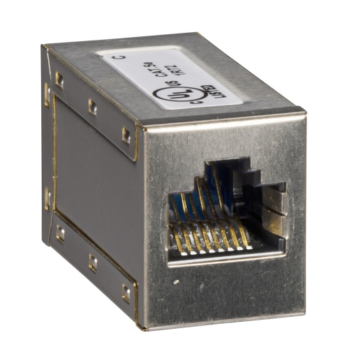 RJ45 connector female-female, Compact and Masterpact, set of 5 parts