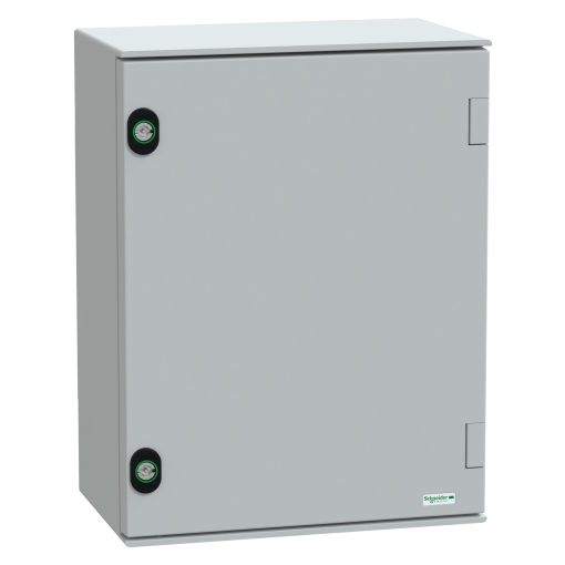 wall-mounting encl. polyester monobloc IP66 H430xW330xD200mmmetal mount.plate