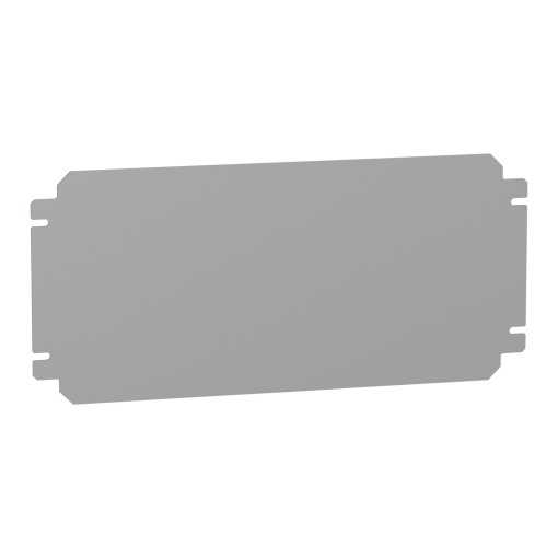 Plain mounting plate H200xW400mm made of galvanised sheet steel