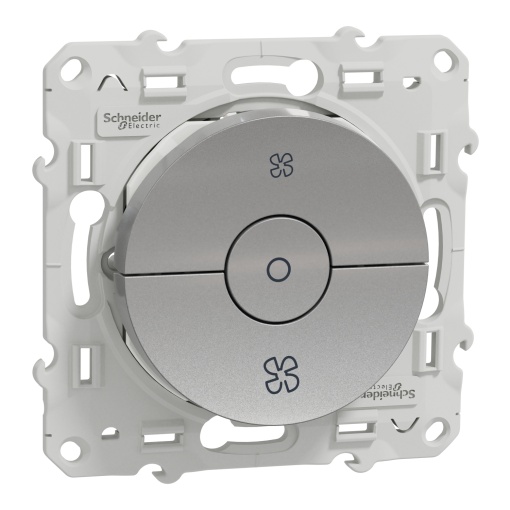 Odace - Comando de ventilação - 6AX - Alumínio