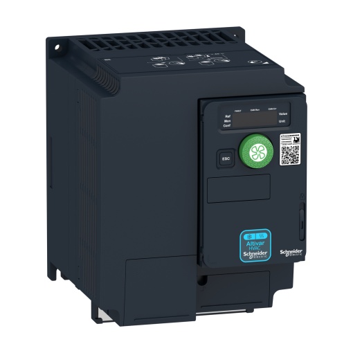 Variador de velocidade, Altivar HVAC ATH200, ATH230, 2,2 kW, 3 hp, 380 a 500 V, trifásico, IP20, com filtro CEM