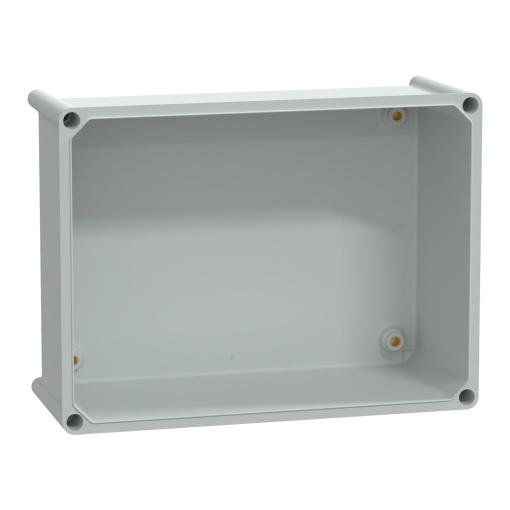 PLS box, polyester rear, opaque PC cover IP66 27x36x23cm